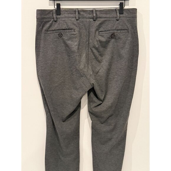 Hart Schaffner Marx Pants Mens Size 36 Dress Pants Stretch Gray Flat Front Work - Picture 7 of 13